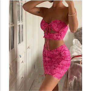 Tigermist Pink 2 piece set size L